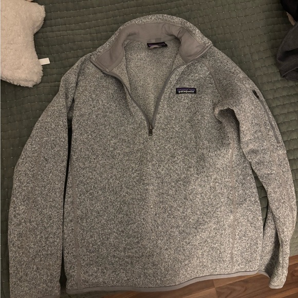 Patagonia Women's Gray Quarter-Zip Fleece - Picture 3 of 3